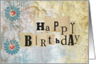 Happy Birthday Vintage Collage card