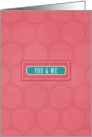 You and Me Pink Card