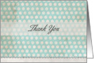 Vintage Dot Thank You Card