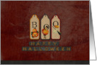 Happy Halloween Boo Tag card