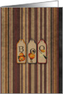 Happy Halloween Boo Tag card