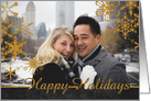 Happy Holidays Cut Out Photo Card