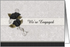 We’re Engaged Floral card