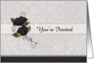 You’re Invited Floral Wedding card