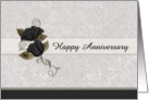 Happy Anniversary Floral card