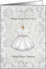 Will You Be My Flower Girl? Customizable card