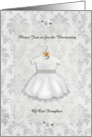 Christening Invitation Daughter card
