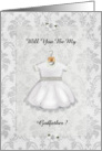 Christening Be My Godfather card