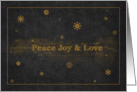 Peace Joy & Love Black card