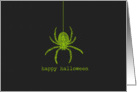 Happy Halloween Spider card