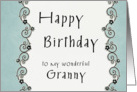 Happy Birthday to my wonderful Granny card