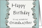 Happy Birthday to my wonderful Grandmother card