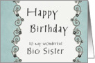 Happy Birthday to my wonderful Big Sister card