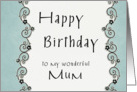 Happy Birthday to my wonderful Mum card
