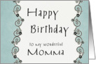 Happy Birthday to my wonderful Momma card