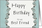 Happy Birthday to my Best Friend card