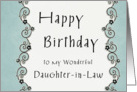 Happy Birthday to my wonderful Daugher-in-Law card