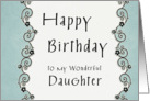 Happy Birthday to my wonderful Daugher card