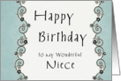 Happy Birthday to my wonderful Niece card