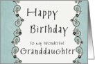 Happy Birthday to my wonderful Granddaughter card