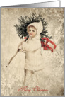 Vintage Merry Christmas card