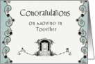 Congratulations on moving in together card