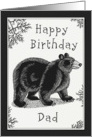Happy Birthday Dad Bear Card