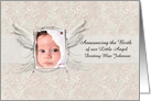 Announcing the Birth of our Little Angel Photo Card Customizable card