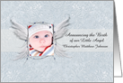 Announcing the Birth of our Little Angel Photo Card Customizable card