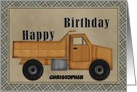 Happy Birthday Truck Customizable card