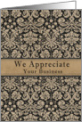 Business We Appreciate Your Business card