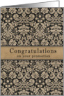 Business Congratulations on your promotion card