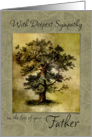 Sympathy Tree on the Loss of your Father card