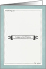 Happy Birthday Scroll Card