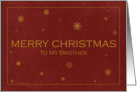 Merry Christmas to my Brother card