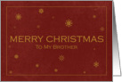 Merry Christmas to my Brother card