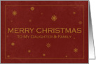 Merry Christmas to my Daughter & Family card