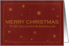 Merry Christmas to my Daughter & Son-in-Law card