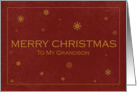 Merry Christmas to my Grandson card