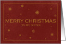 Merry Christmas to my Sister card