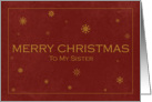 Merry Christmas to my Sister card