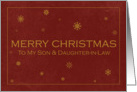 Merry Christmas to my Son & Daughter-in-Law card