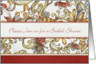 Floral Bridal Shower Invitation card
