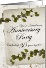 You’re Invited to an Anniversary Party to Celebrate 30 years together card