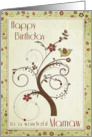 Happy Birthday to a wonderful Mamaw Swirl Tree card