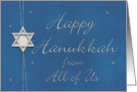 Happy Hanukkah from all of Us card