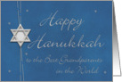 Happy Hanukkah Best Grandparents in the World card