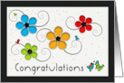 Congratulations on Your Wedding, Flowers & Birds card