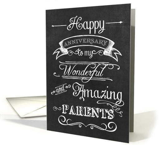 Happy Anniversary to my Wonderful Parents card (1091550)