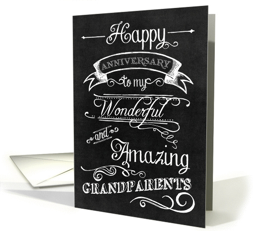 Happy Anniversary to my Wonderful Grandparents card (1092012)